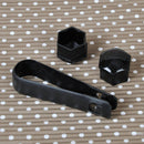 20 Wheel Lug Bolts Nut Cover Caps + Removal Tool fit for VW Golf Audi 321601173A