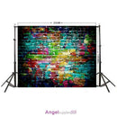 Backdrop Graffiti Brick Wall Art Fabric Backdrop Photography Background