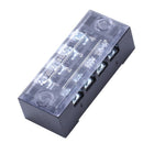 5 Pcs Dual Row 4 Position Covered Screw Terminal Block Strip 600V 15A X7E8