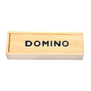 Classic Numbers Teaching Aids Table Game Wood Dominoes Set With Storage Case
