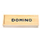 Classic Numbers Teaching Aids Table Game Wood Dominoes Set With Storage Case
