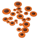 25pcs/Lots Alto Saxophone Pads Cushion Multi-size for Saxophonist (Orange)