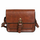 New Women Retro Oil Skin Small Square Bag Belt Pliers Shoulder Messenger Ba