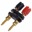 for Speaker Amplifier Dual 2-way Banana Plug Jack Terminal Extended Binding Post