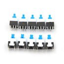 10x Square 8x8mm 6 Pin DPDT Mini Push Button Self-locking Multimeter Switches LJ
