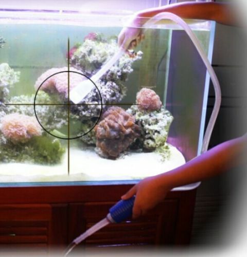 1.8M Aquarium Fish Tank Vacuum Gravel Cleaner Water Syphon Siphon Pump Filter JR