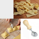 Ravioli Stamp Maker Cutter with Roller Wheel Set, Mold with Wooden Handle f R1M3