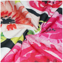 7x5ft photography backdrops Black and white stripe watercolor pink flower b P3D6
