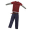 1/6 Scale Male Classic Denim Jeans Pants & T-shirt for 12'' Action Figures