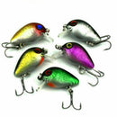 5pcs/set Spinner Fishing Lures Bass ZOC Crank Bait Lure Fishing Hook D1D8 T B8H2