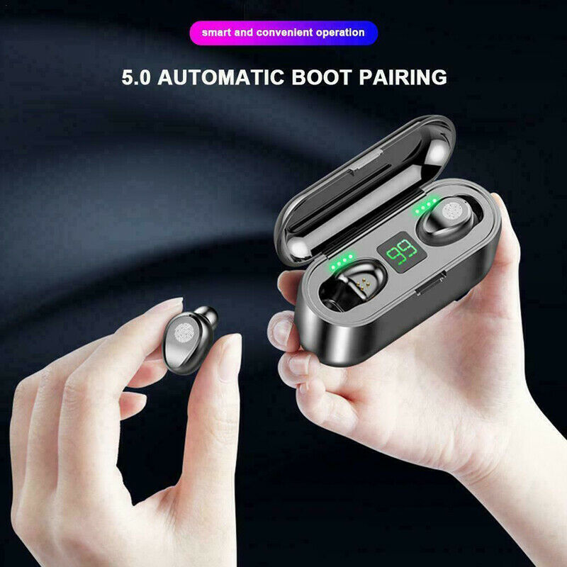 Wireless Earphones Wireless Earbuds Mini Headset LED Stereo Headphone