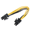 6Pin to 6Pin Male to Male PSU Motherboard Power Supply Extension Adapter CaS Hn