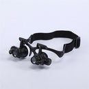 10X 25X Dentist LED Surgical Loupes Medical Binocular Glasses Magnifier Tool Kit