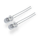 100Pcs 5mm White Ultra-Bright LED Light Lamp Emitting Diodes 15000MCD