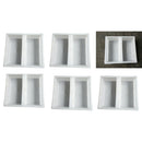 5pcs Road Driveway Brick Patio Concrete Slabs Path Garden Walk Maker Mould ,