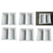 5pcs Road Driveway Brick Patio Concrete Slabs Path Garden Walk Maker Mould ,