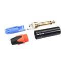 6.35mm Mono Male Plug Connector DIY Soldering Plug for Microphone (Orange) A