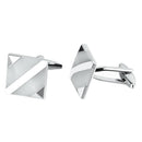 1Pair Men's Shirt French Square Shell Brass Cufflinks Cuff Links For Male Suits