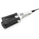 White Uk Plug Mini Ceramic Hair Crimper Curler Curling Iron Tong Waving Wan