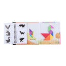 150pcs Puzzles Magnetic Tangram Kids Toys Challenge Your IQ Magic Book Set