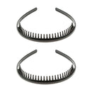2Pcs Spring Wavy Hairband Zigzag Hair Loop Headwear for Sports Yoga Gym