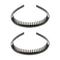 2Pcs Spring Wavy Hairband Zigzag Hair Loop Headwear for Sports Yoga Gym