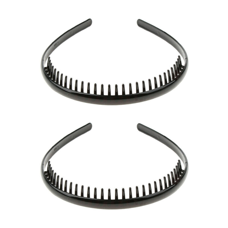 2Pcs Spring Wavy Hairband Zigzag Hair Loop Headwear for Sports Yoga Gym