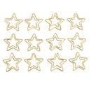 12 Pcs Cute Bookmarks Paper Clips Star Design Funny Office Supplies 2.6x2.3CM