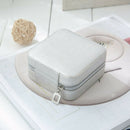 Travel Cosmetic Leather Jewelry Box Necklace Ring Display Storage Case Organizer