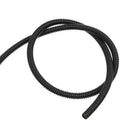6mmx7mm Dia Flexible Corrugated Conduit Tube Pipe Hose Black 21M