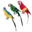 Simulation 45cm Artificial Foam Parrot Feather Bird Budgie Garden Festive Party