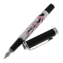 Jinhao Plum Blossom Fountain Pen Fine Black&White Graduation Ceremony Office