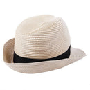 Straw Hat Fedora - Panama Trilby Style Packable Crushable Summer Sun Mens