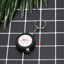 car tire measure portable keychain plastic retractable soft ruler sewing tool 3C
