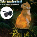 Solar Garden Ornament Rabbit Pattern Lawn Lamp Outdoor Decor LED Sculpture E0V6