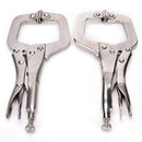 Alloy Steel C Clamp Vise Grip Locking Welding Quick Pliers Wood Tenon Locator OZ