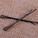 60pcs 4.5cm Black Invisible Hair Clips Wave Top Bobby Pins Grips Salon Barrette