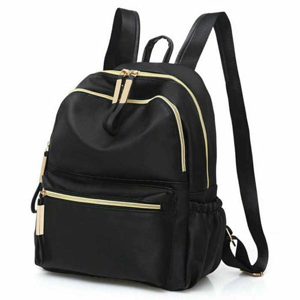 Casual Oxford Backpack Women Black Waterproof School Bags for Teenage Girls M9S2