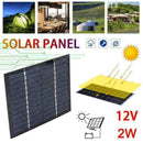 12 V 2W Solar Panel Module DIY For Light Battery Cell Phone New Toys Charge E9D4