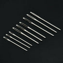 9PCS Self Threading Sewing Needles - ASSORTED 3 SIZES - EASY THREAD - Large Eye