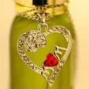 Charm Mother's Day Gift for Mom Friend Red Crystal Heart Necklace Pendant ES