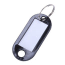 30 X Coloured Plastic Key Fobs Luggage ID Tags Labels Key rings with Name