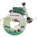 2 Port RS-232 Serial Port COM to PCI-E PCI Express and 1xParallel Port Card