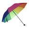 Portable Rainbow Strong Windproof Sun/Rain Umbrella Automatic 3 Fold Handle