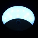 Universal Usb Rechargeable White/Blue Led Car Reading Light Interior Roof D N4B1