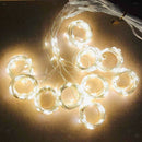 LED Strip Lamp Copper Curtain Lights with Remote Control Warm White