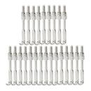 24 Pcs Chrome Plated Traditional Banjo Hooks with Nuts Banjo Accessory