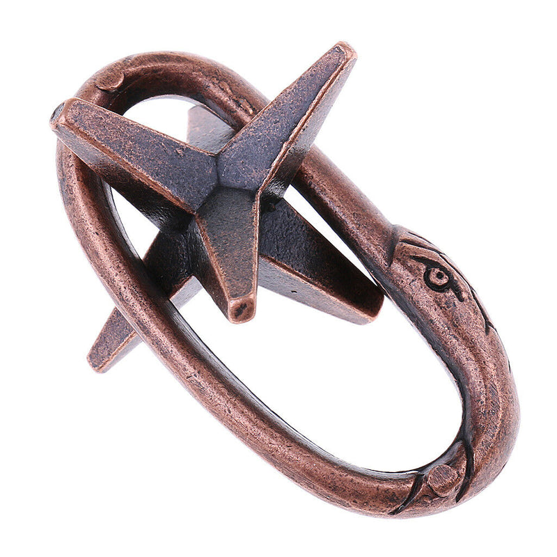 Star Ring Puzzle Classic Metal Brain Teaser IQ Test Toys Mind Game Toys