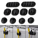 10X Cable Drop Clip Desk Wire Tidy Organiser Cord Lead USB Charge Holder Fixer