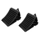 2 Pcs Antislip Vehicle Car Truck Wheel Tire Chock Stop Block Black E4B7